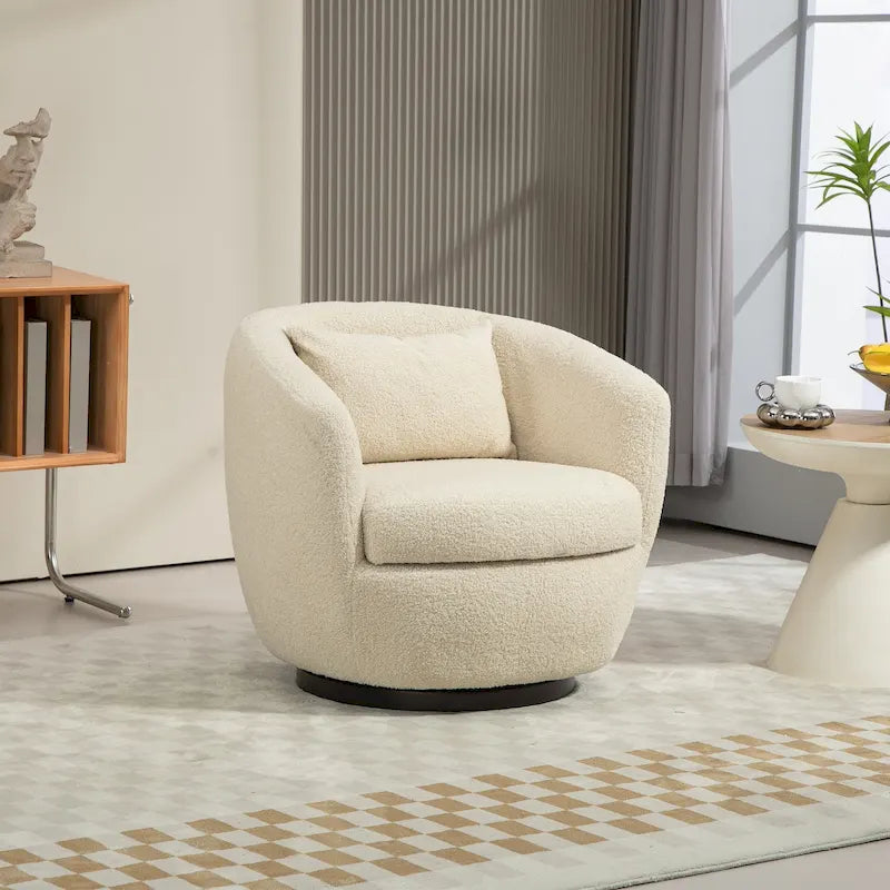 Fauteuil pivotant baquet rembourré