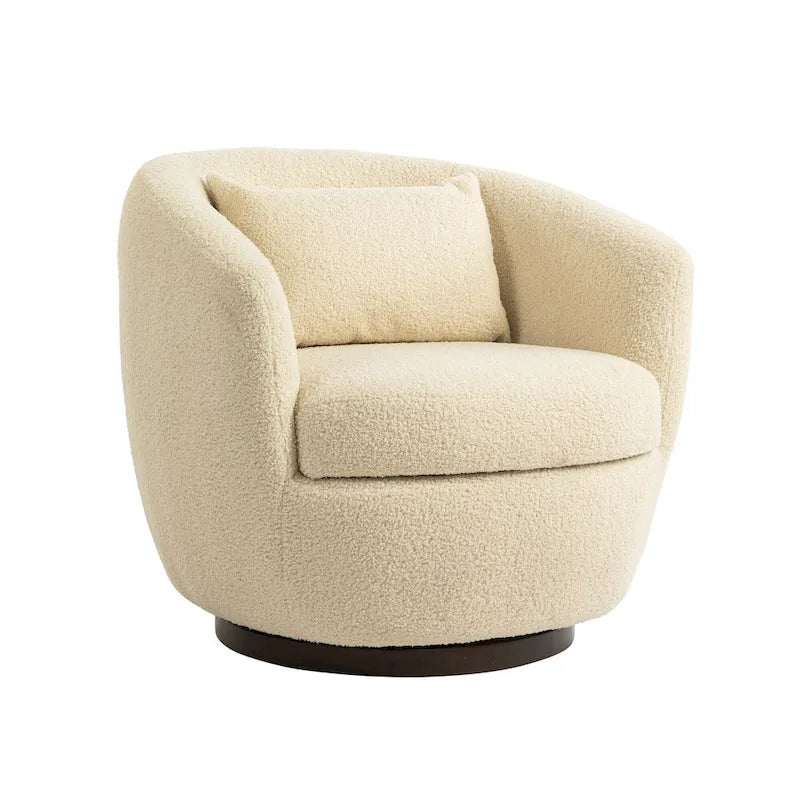 Fauteuil pivotant baquet rembourré