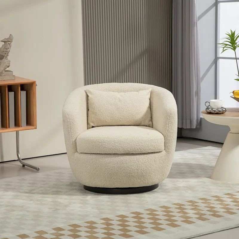Fauteuil pivotant baquet rembourré