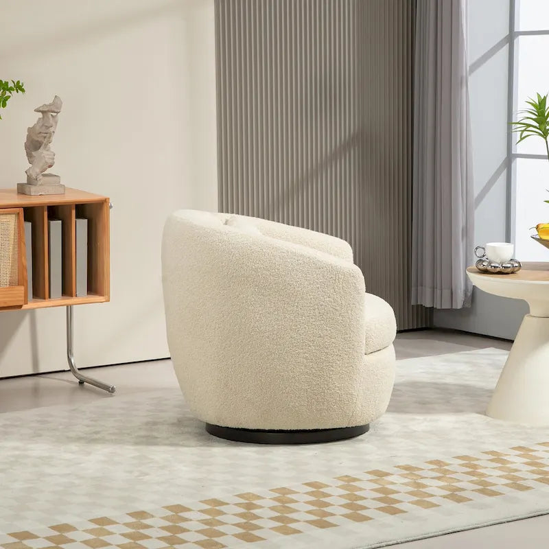 Fauteuil pivotant baquet rembourré