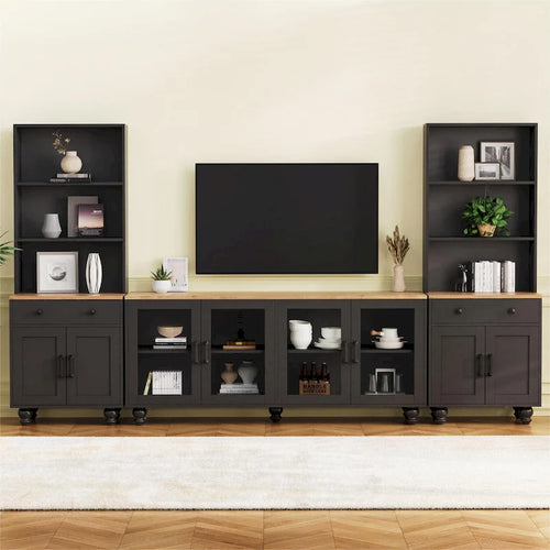 Meuble TV Couleur Noyer Noir