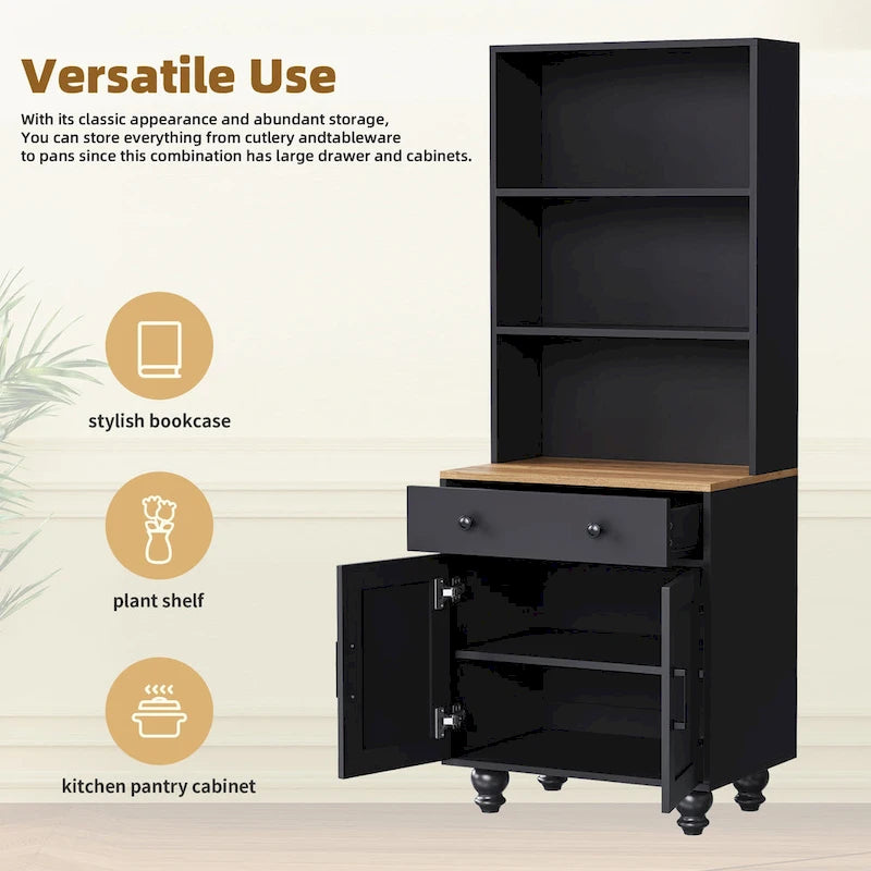 Meuble TV Couleur Noyer Noir