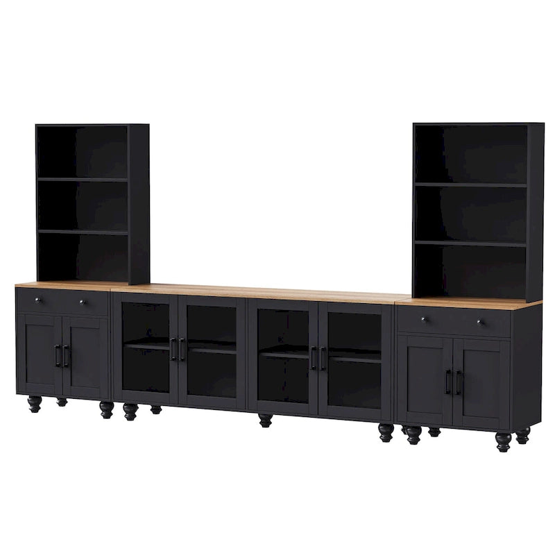 Meuble TV Couleur Noyer Noir