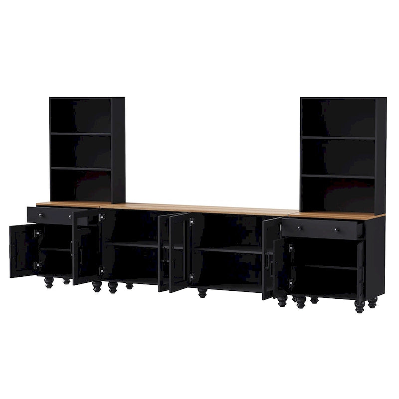 Meuble TV Couleur Noyer Noir