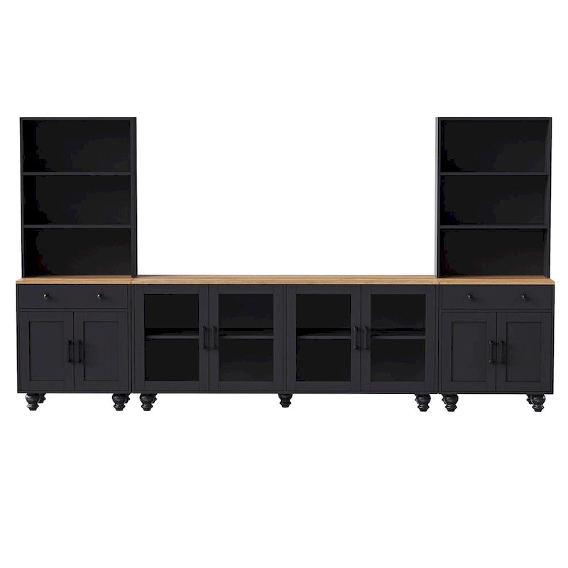 Meuble TV Couleur Noyer Noir