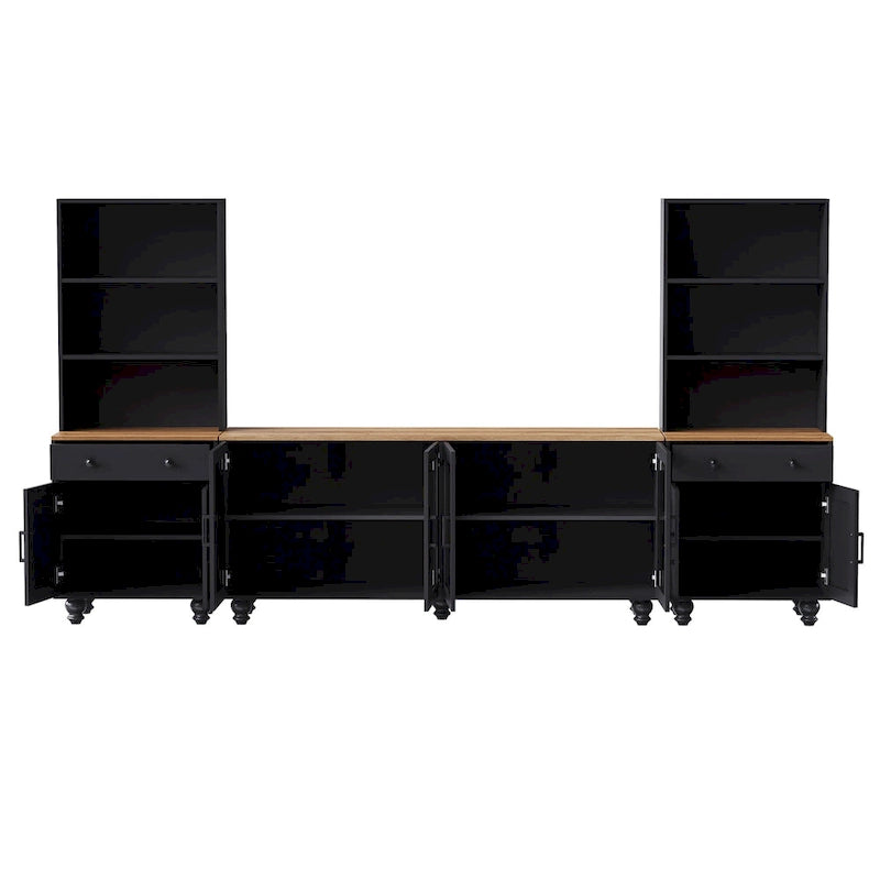 Meuble TV Couleur Noyer Noir