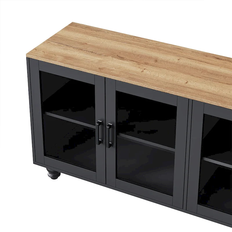 Meuble TV Couleur Noyer Noir