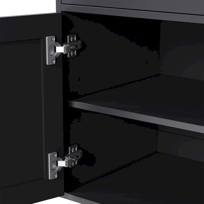 Meuble TV Couleur Noyer Noir