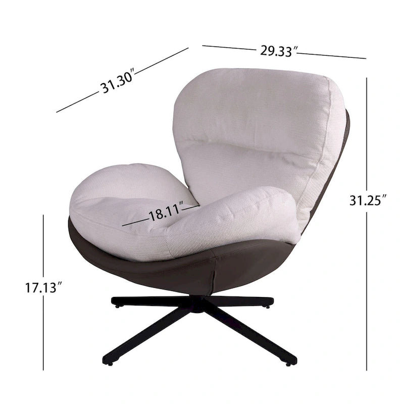 Fauteuil pivotant d'appoint