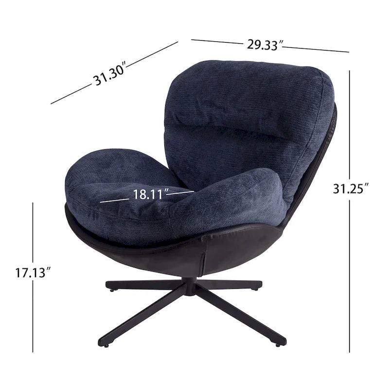 Fauteuil pivotant d'appoint