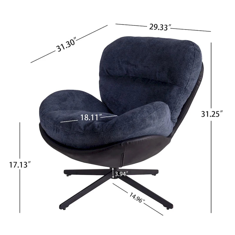 Fauteuil pivotant d'appoint