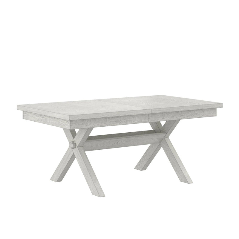 Table à manger extensible rectangulaire en bois massif