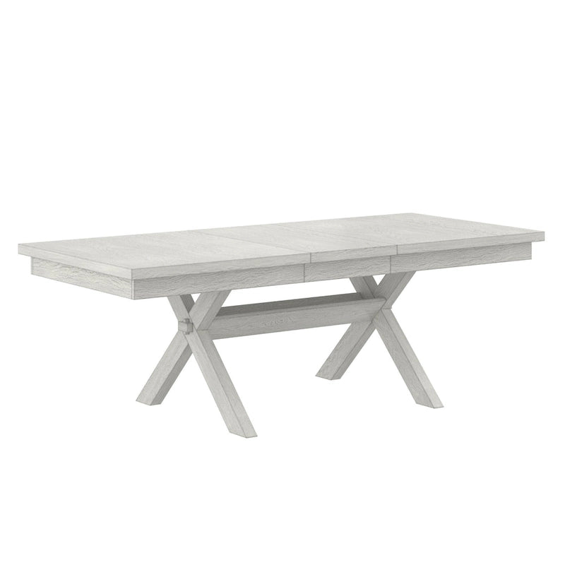 Table à manger extensible rectangulaire en bois massif