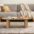 Table basse ovale de style moderne