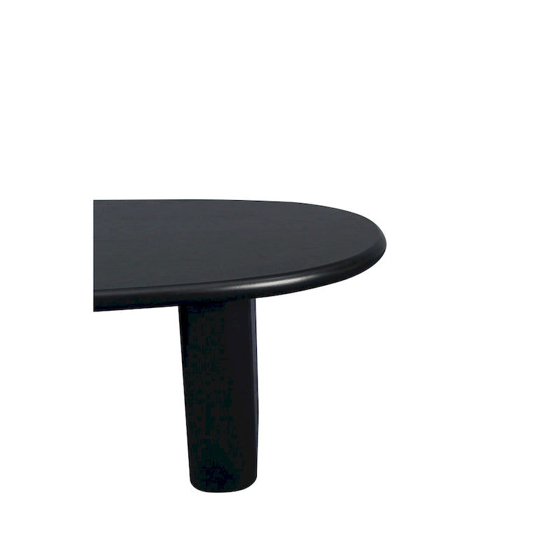 Table basse ovale de style moderne