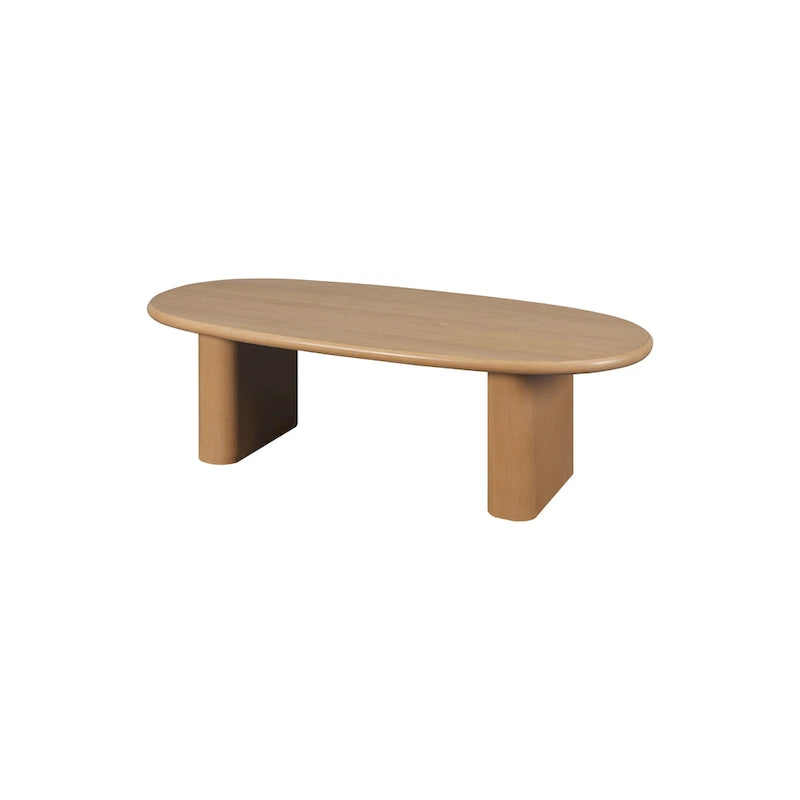Table basse ovale de style moderne