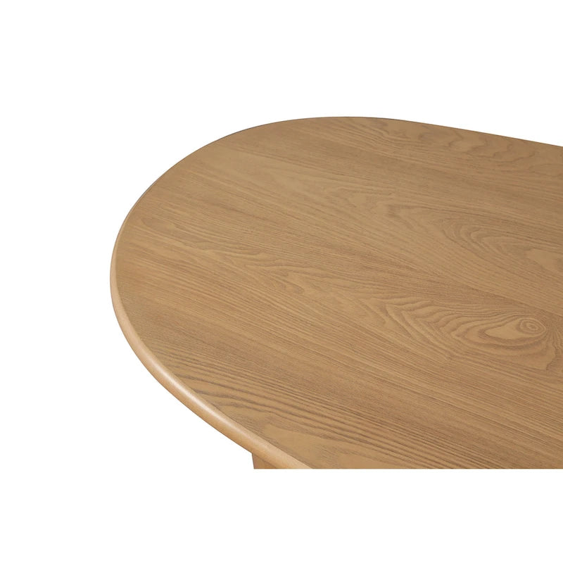 Table basse ovale de style moderne