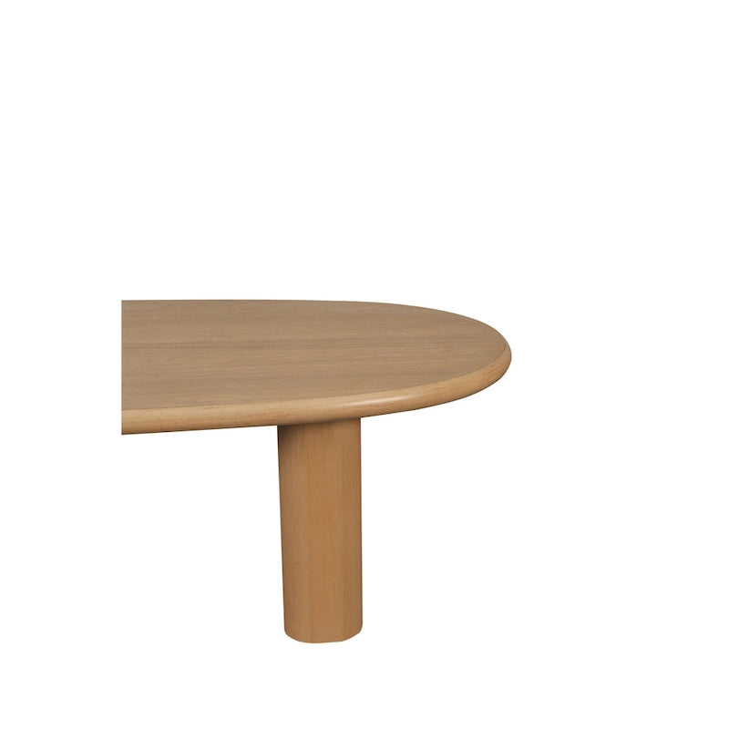 Table basse ovale de style moderne