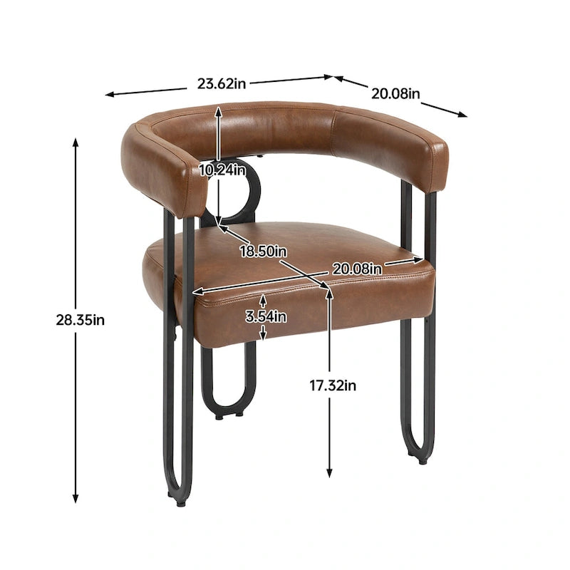 Chaise de loisirs moderne avec revêtement en PU souple