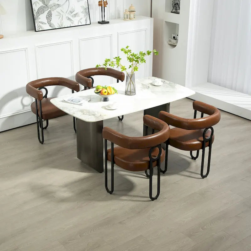Chaise de loisirs moderne avec revêtement en PU souple