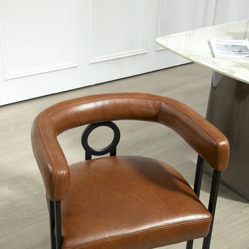 Chaise de loisirs moderne avec revêtement en PU souple