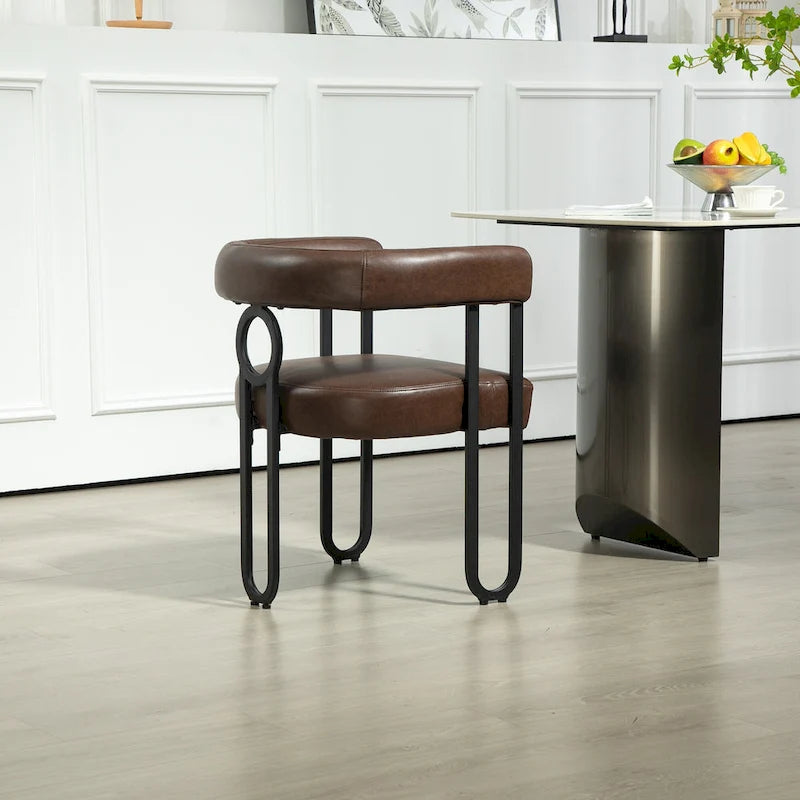 Chaise de loisirs moderne avec revêtement en PU souple
