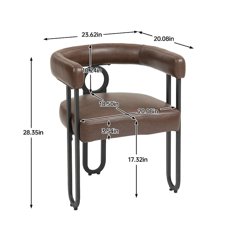 Chaise de loisirs moderne avec revêtement en PU souple