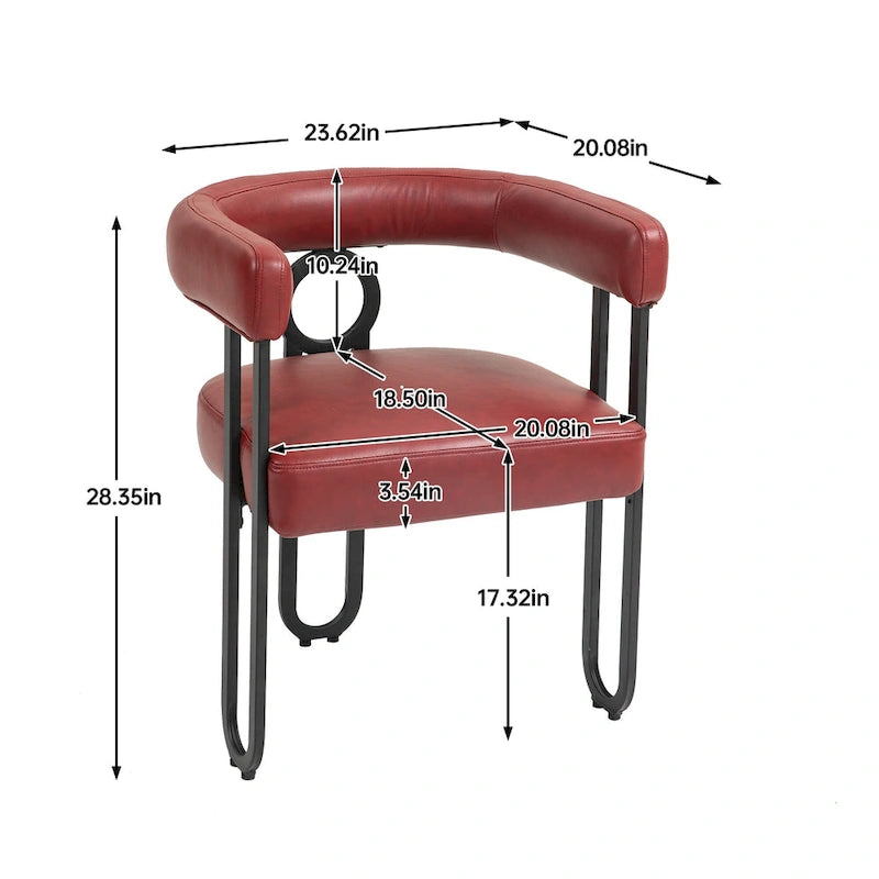 Chaise de loisirs moderne avec revêtement en PU souple