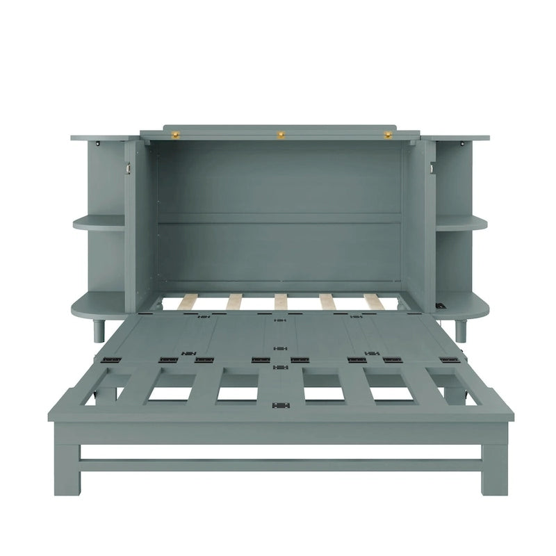 Lit escamotable rustique