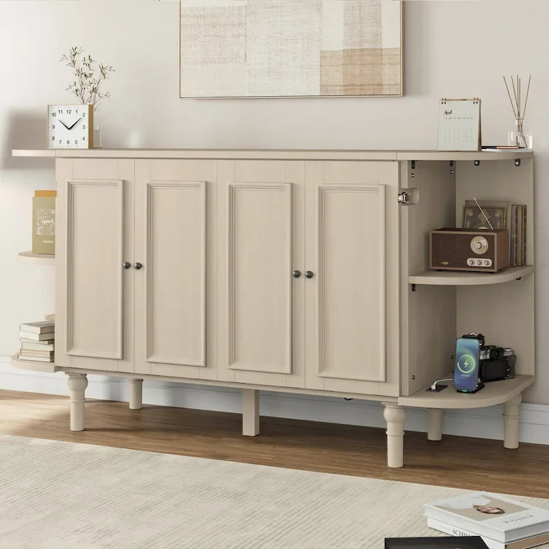 Lit escamotable rustique