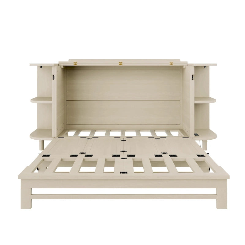 Lit escamotable rustique