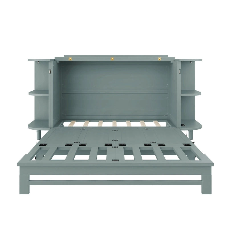 Lit escamotable rustique