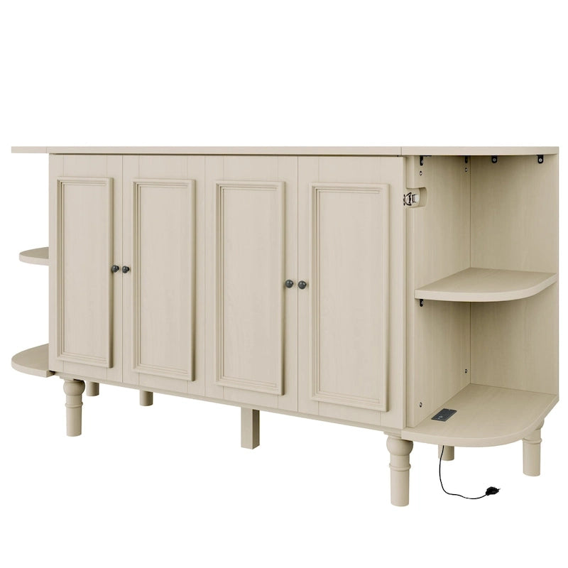 Lit escamotable rustique
