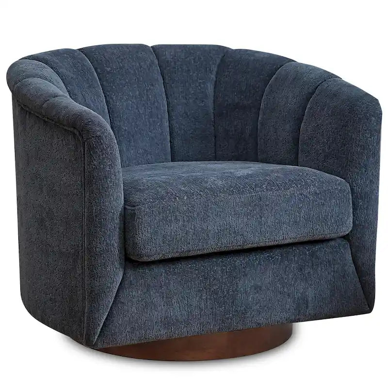 Fauteuil pivotant en tissu avec rotation à 360°