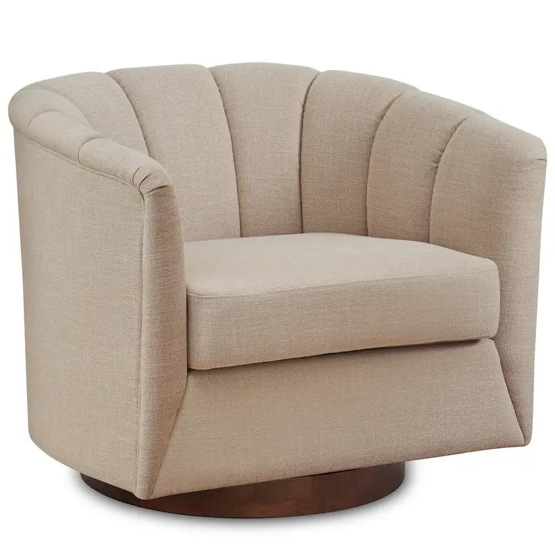 Fauteuil pivotant en tissu avec rotation à 360°