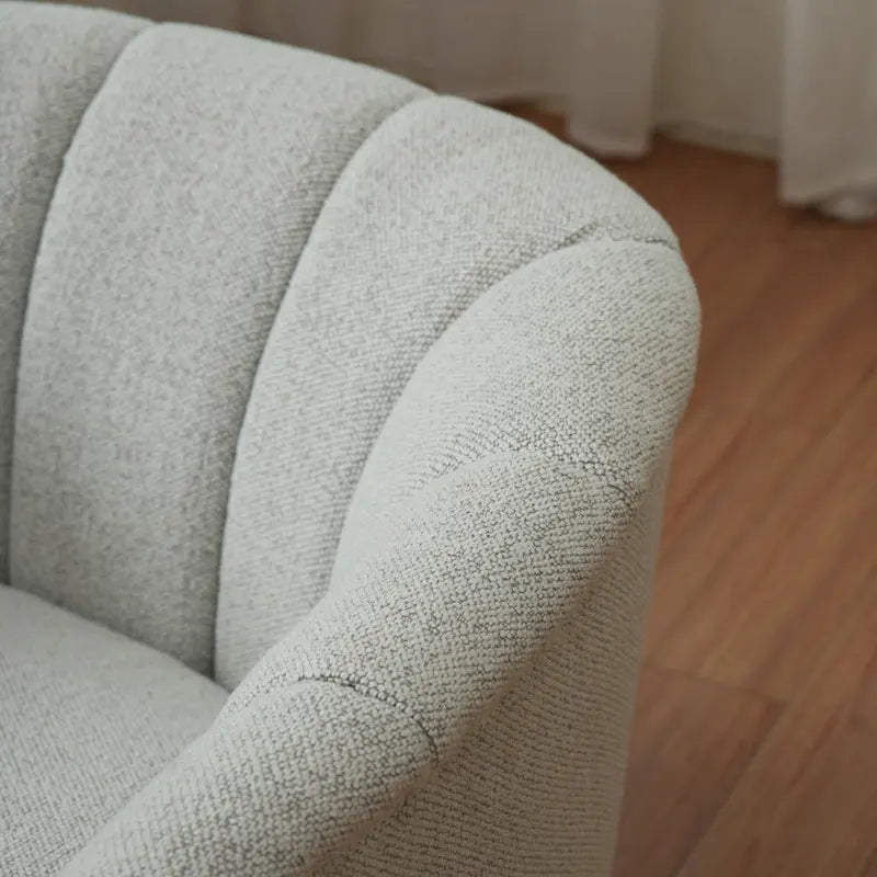 Fauteuil pivotant en tissu avec rotation à 360°