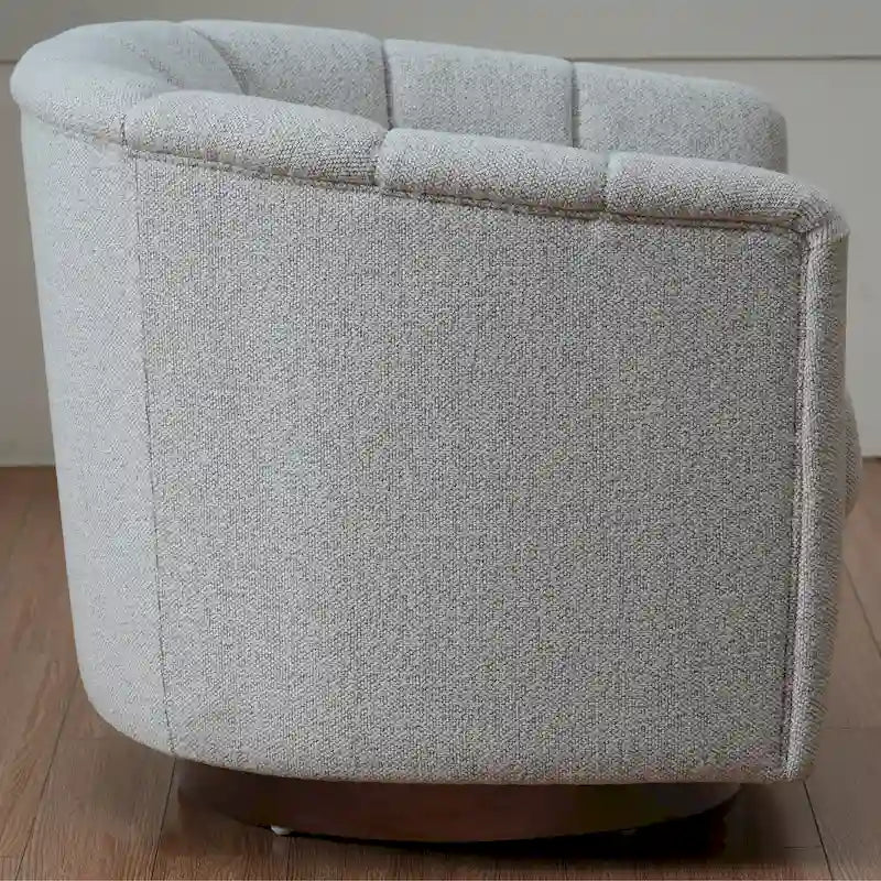 Fauteuil pivotant en tissu avec rotation à 360°