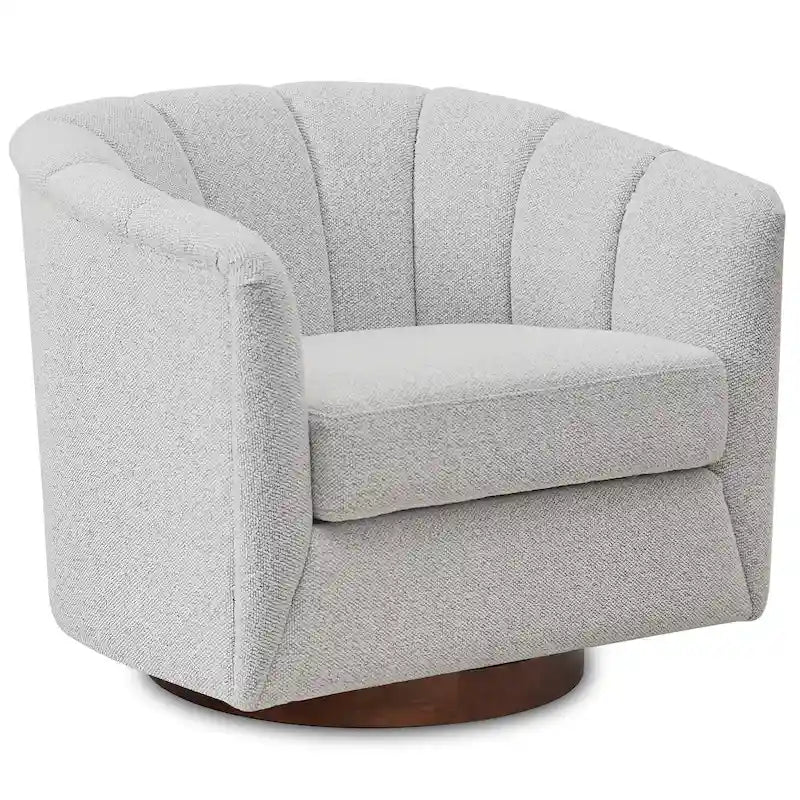 Fauteuil pivotant en tissu avec rotation à 360°