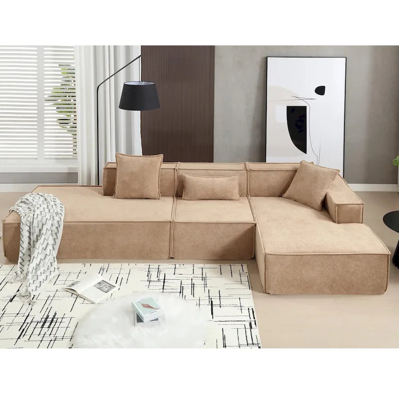 Canapé modulable d'angle minimaliste