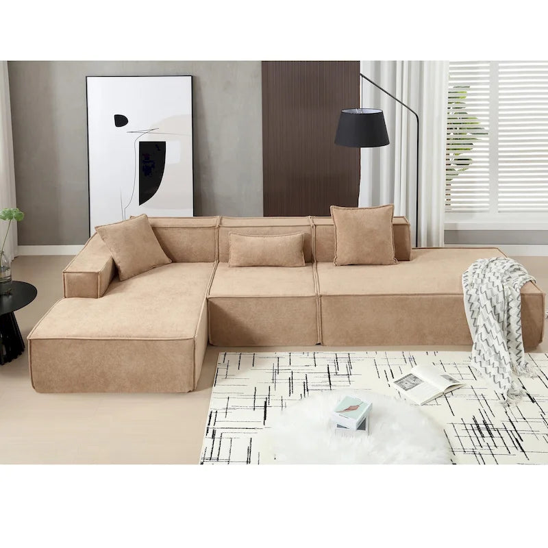 Canapé modulable d'angle minimaliste