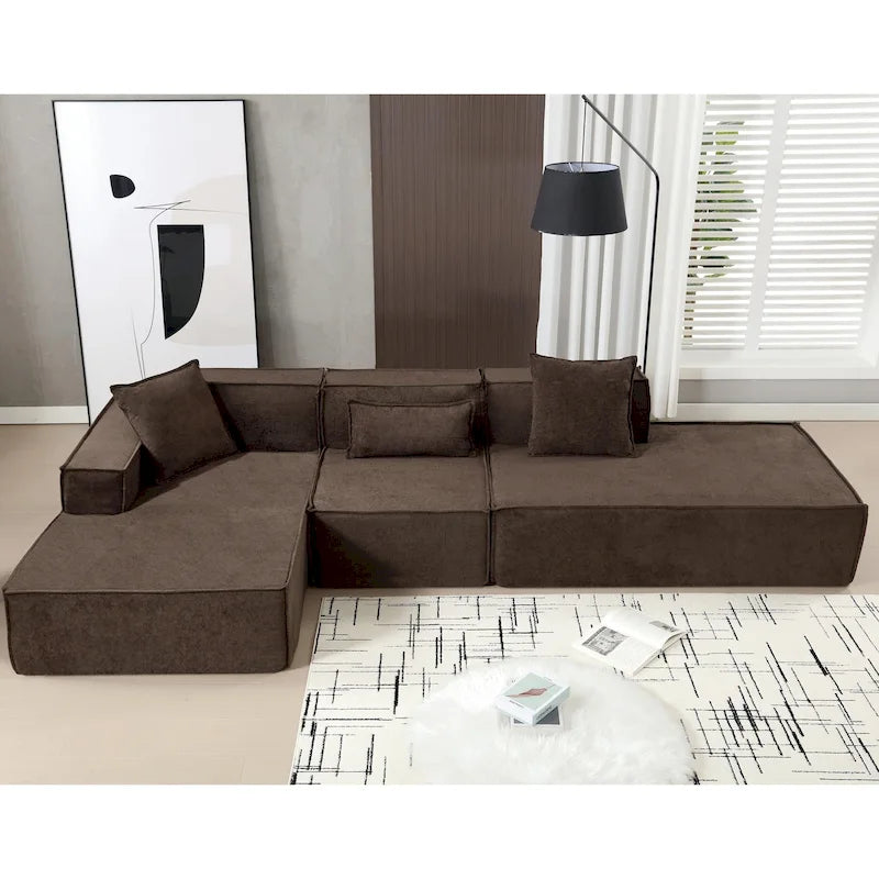 Canapé modulable d'angle minimaliste