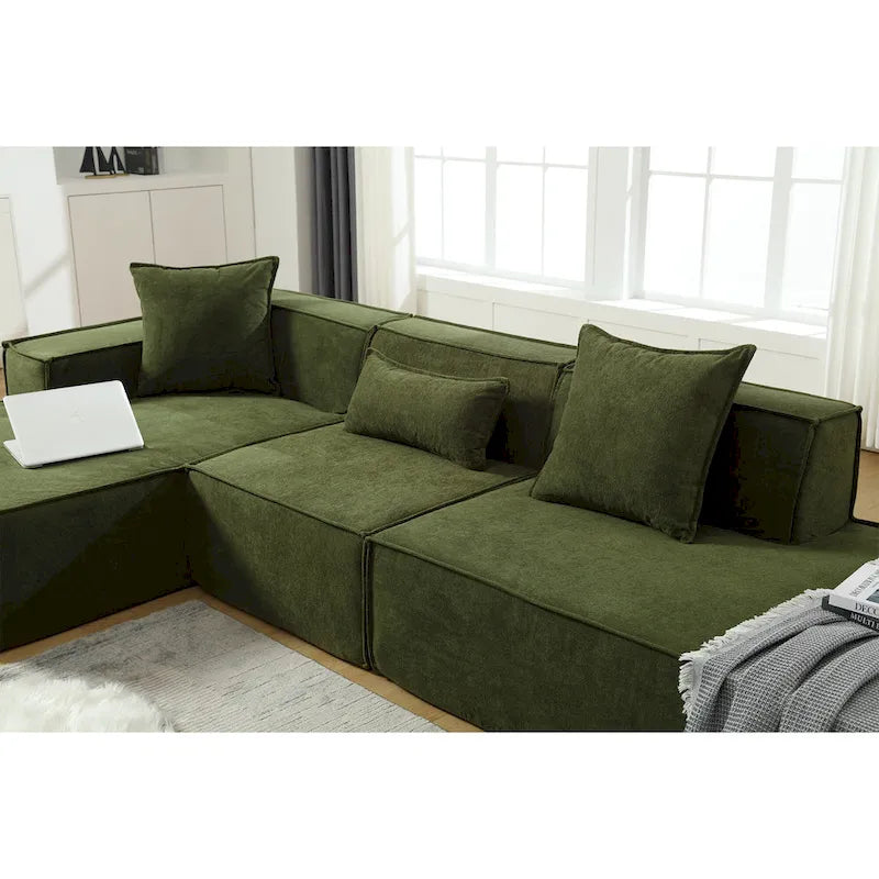 Canapé modulable d'angle minimaliste