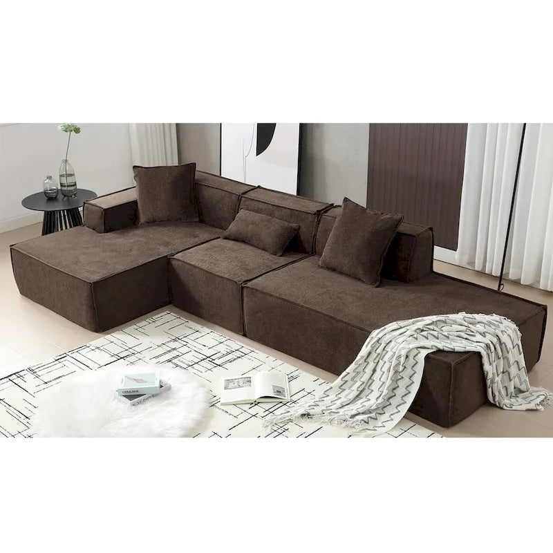 Canapé modulable d'angle minimaliste