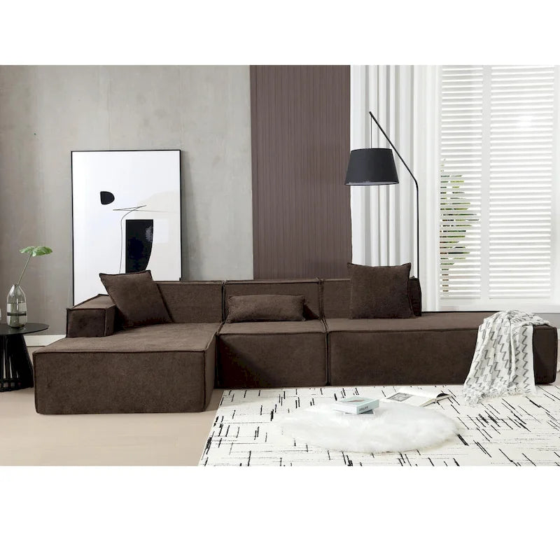 Canapé modulable d'angle minimaliste