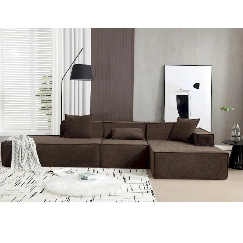 Canapé modulable d'angle minimaliste