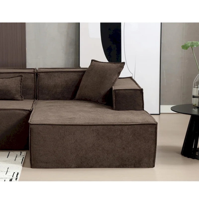 Canapé modulable d'angle minimaliste