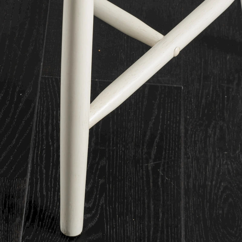 Chaise de salle à manger à dossier haut à barreaux style fermette