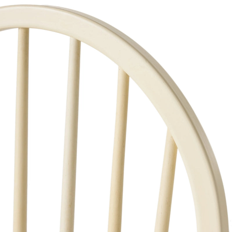 Chaise de salle à manger à dossier haut à barreaux style fermette