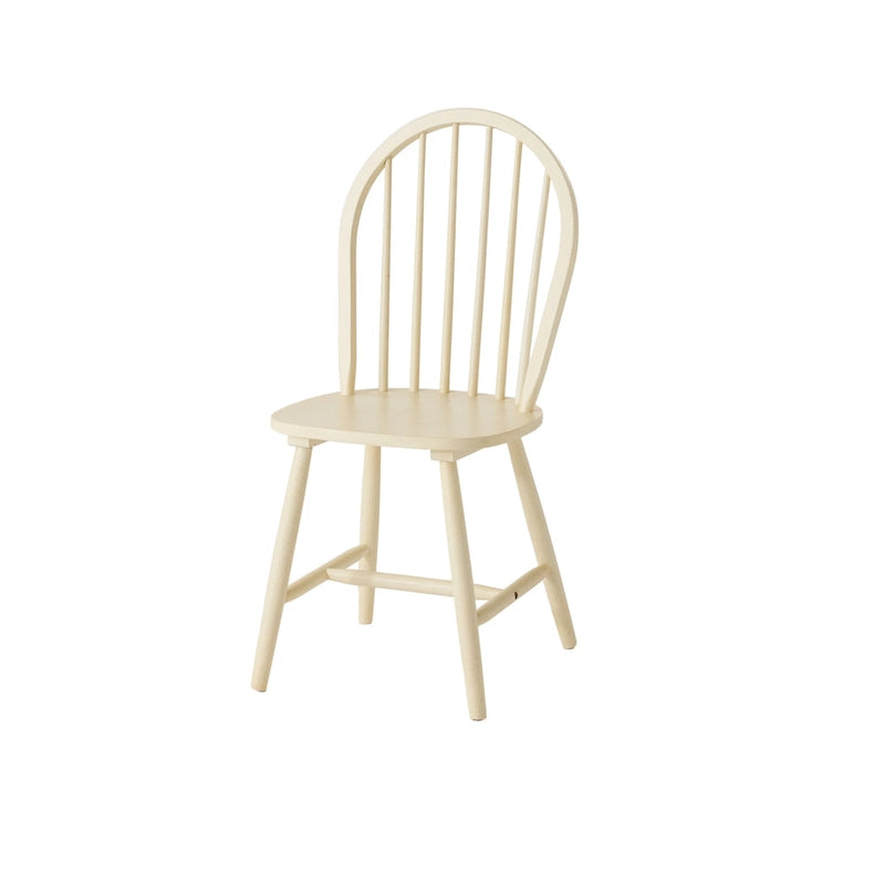 Chaise de salle à manger à dossier haut à barreaux style fermette