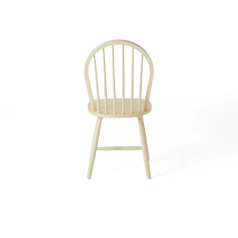 Chaise de salle à manger à dossier haut à barreaux style fermette
